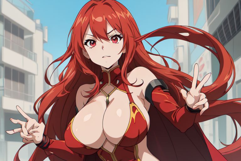 sexona 3 tiddy boobs agent red girl anime