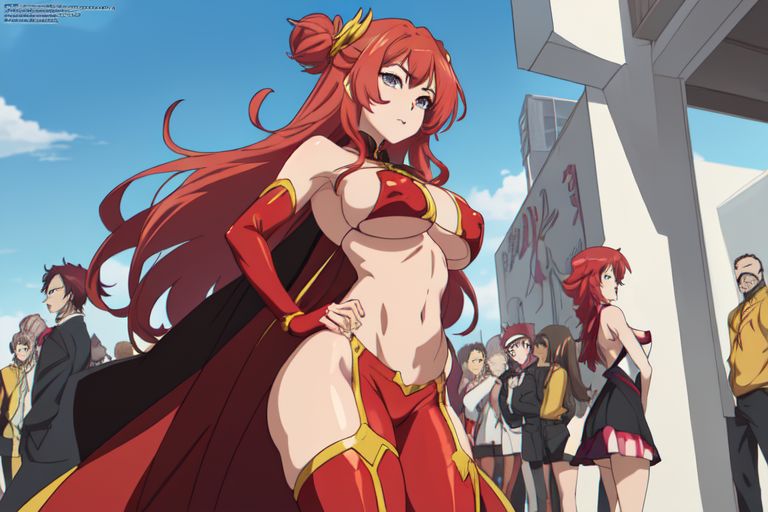 sexona 3 tiddy boobs agent red girl anime